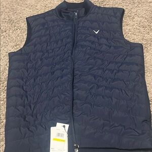 Men's Navy Quilted Vest